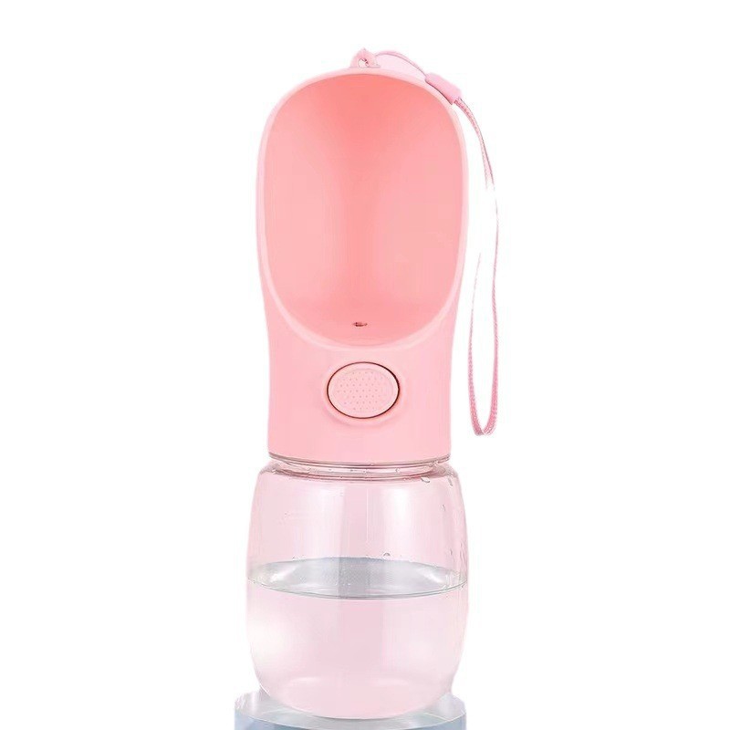 Taza de agua para mascotas portátil al aire libre acompañado de taza de agua para perros, alimentación y agua potable integral fábrica de taza de agua