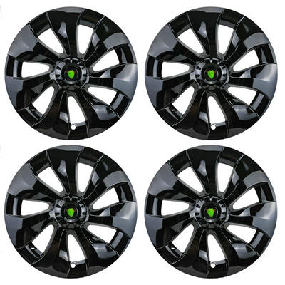 Modely wheel hub cover 19-inch Hub cover - my19-inch-cyclone-bright-black-red-label-set-of-4