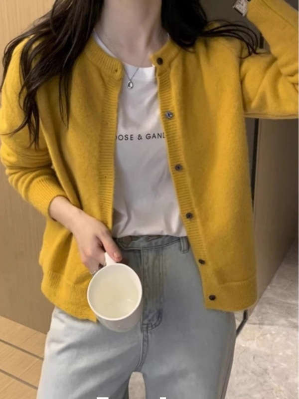 针织衫女开衫春秋2025新款薄款外穿秋季灰色外搭上衣秋冬毛衣外套|undefined