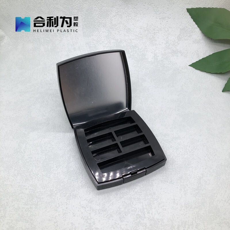 New square eye shadow box black flip blush highlight eyebrow powder box multi-function box makeup bag material New square eye shadow box black flip blush highlight eyebrow powder box multi-function box makeup bag material
