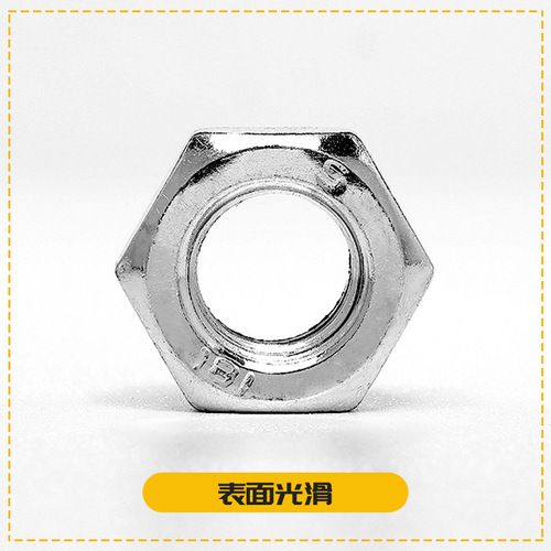 Carbon steel anti-loosening nut galvanized self-locking nut nylon rubber ring nut locking anti-loosening nut DIN985M3-M20