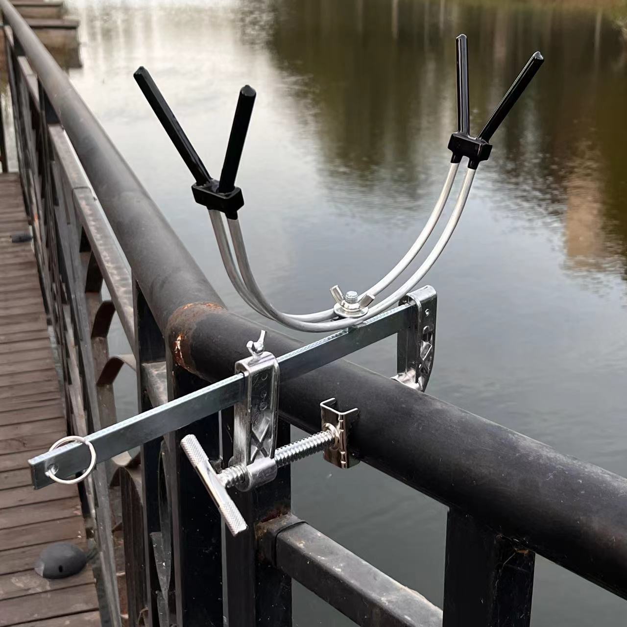 Bridge fishing raft fishing bracket clamping multi -function raft…