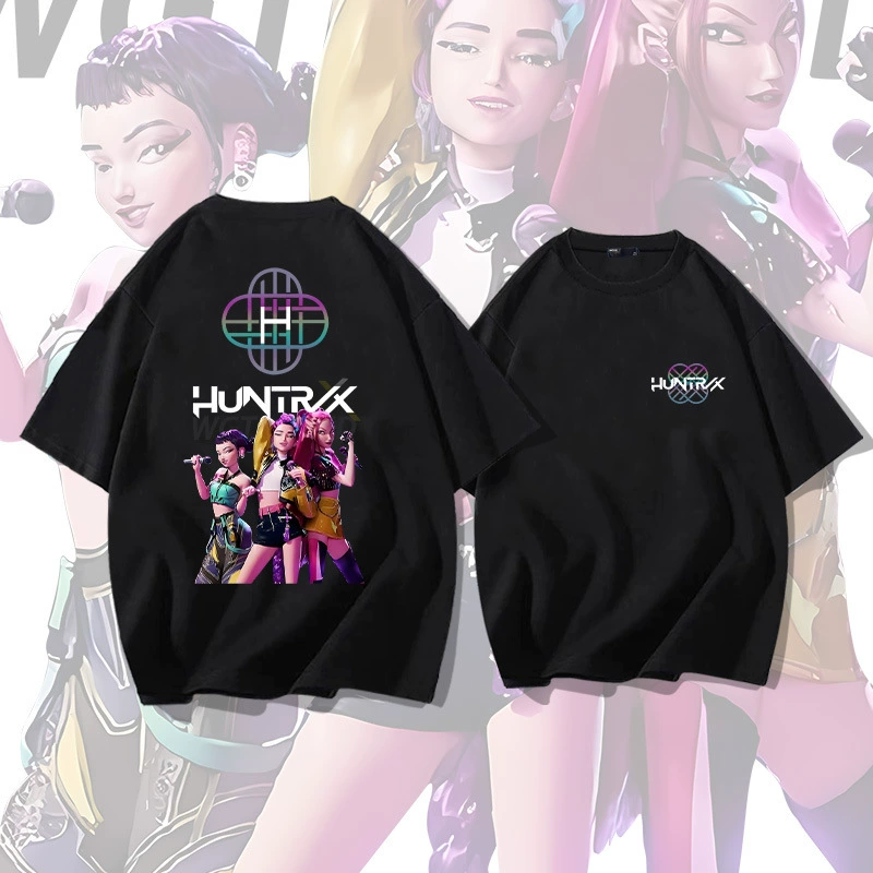 Футболка с принтом хлопок свободный крой стиль K-pop
