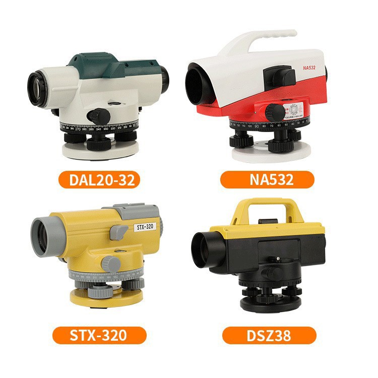 Instrumento de medición de nivel láser de alta precisión Instrumento de medición de agua plana electrónica Instrumento de medición Instrumento de nivel de instrumento de topografía y mapeo de ingeniería conjunto completo