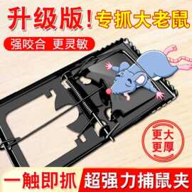 高灵敏度老鼠笼捕鼠神器 灭老鼠捕鼠灭鼠器夹鼠板铁质老鼠夹批发
