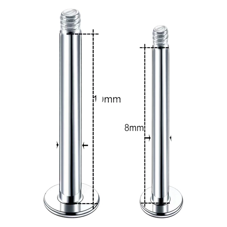 Ювелирные изделия из нержавеющей стали аксессуары для губ гвоздь кольцо для губ язык гвоздь Ушные Шпильки Замена стержня Прямая Оптовая Продажа с фабрики