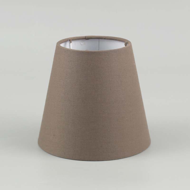 Nueva etiqueta plana Pantalla de fábrica al por mayor de lino lámpara de mesa lámpara de pie pantalla sala de estar dormitorio accesorios de la lámpara de tela