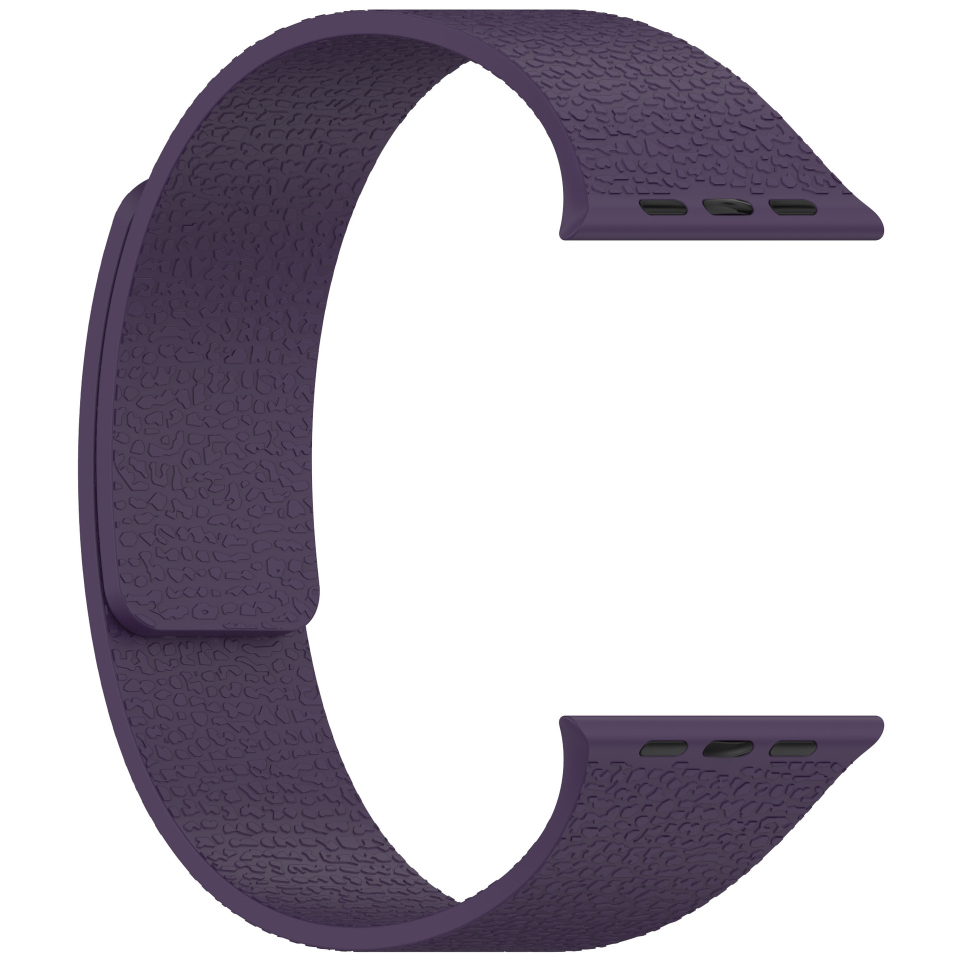 Suitable for Huawei gt5, Xiaomi s4, Apple iwatch9, litchi pattern silicone soft magnetic ultra watch strap s10 undefined