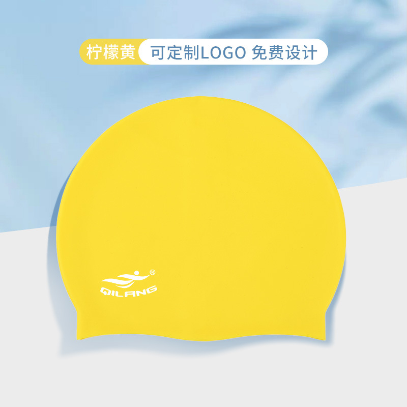 Sombreros de natación para adultos y niños impermeables universales sombreros de silicona 50g logotipo imprimible sin estrangulamiento sombreros de natación fabricantes al por mayor