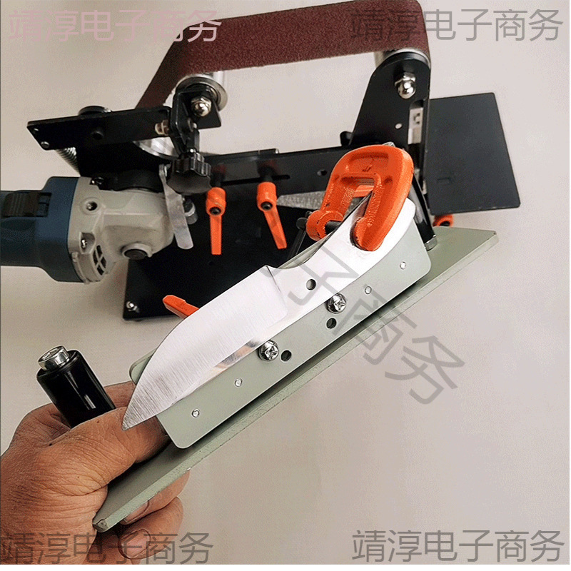 开v夹磨刀架子开刃夹砂带机架定角器砂带机用磨刀架子