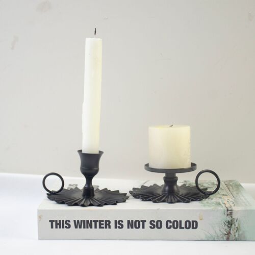 American iron candlestick, creative aromatherapy candle holder, hand-held retro candle vessel, cross-border ornaments, creative crafts