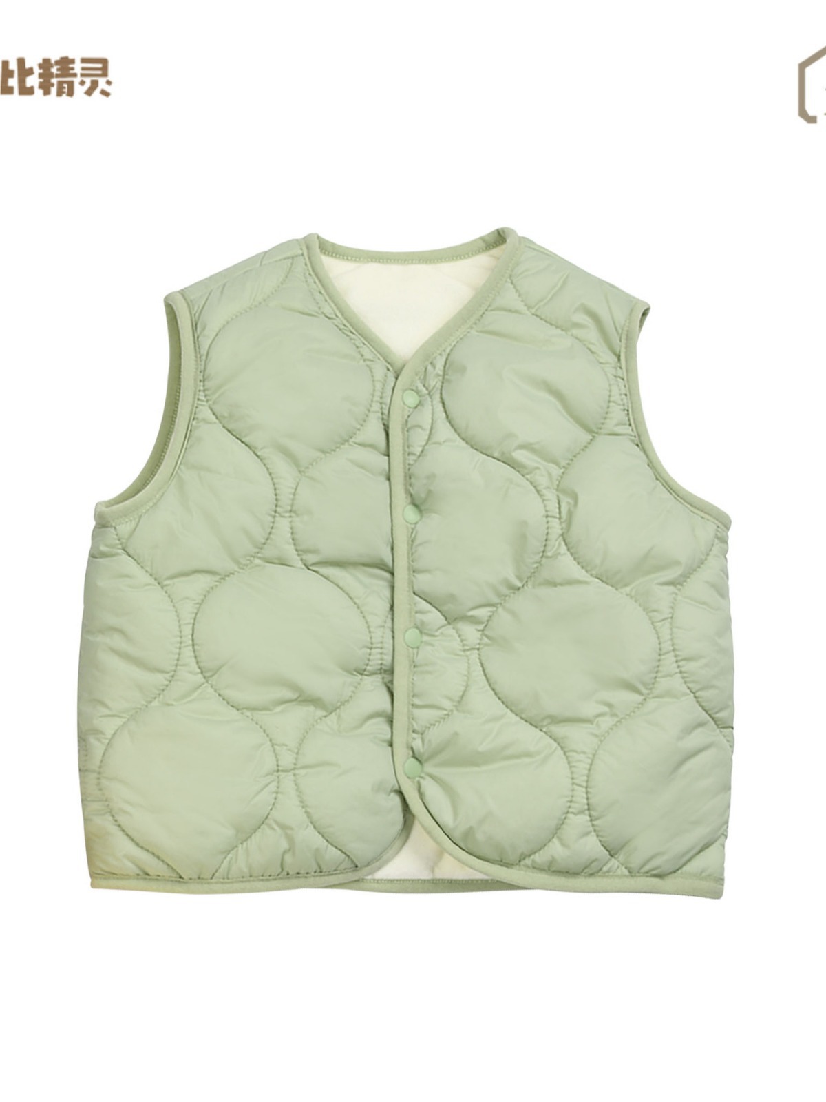 Chaleco de bebé primavera engrosada chaleco cálido clase un bebé acolchado Otoño polar forrado desgaste exterior Chaleco