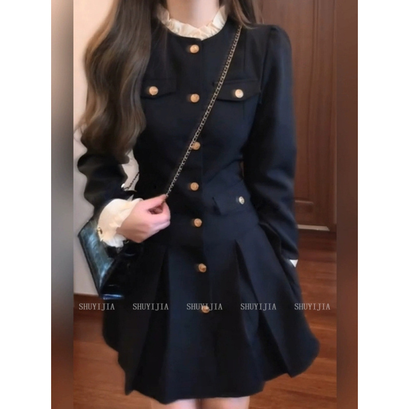 Tweed Style Black Dress Is Simple, Elegant and Super Nice, High-End French Style Little Black Dress Autumn 2025 New Style