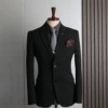 Black double buckle (single -piece jacket)