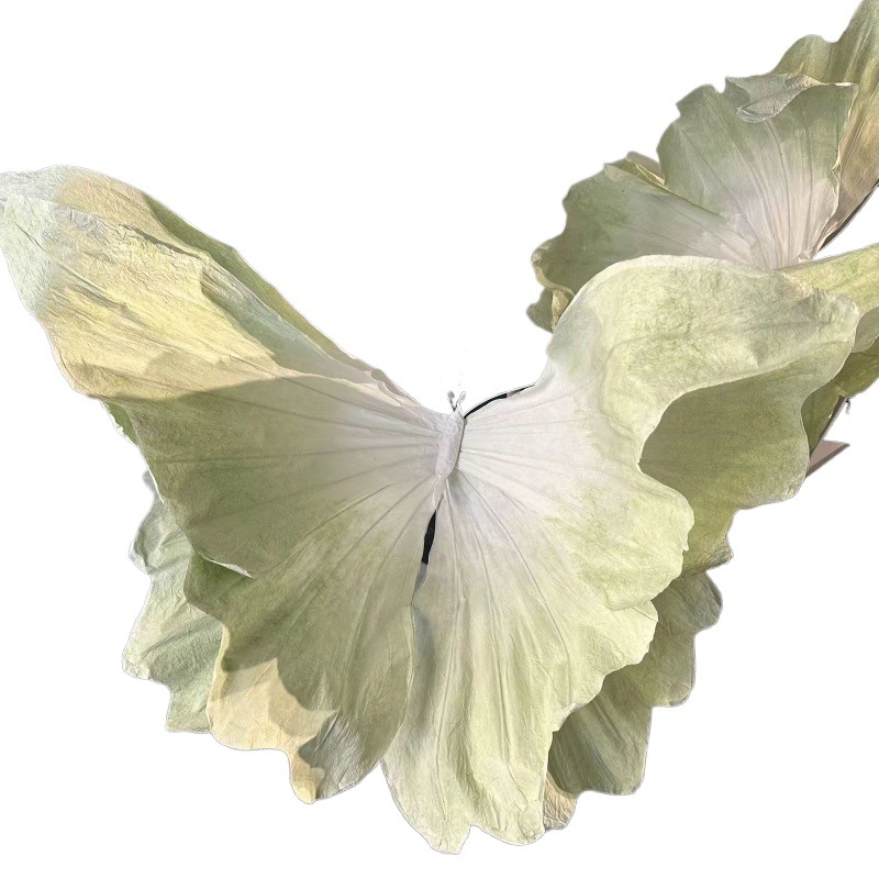 Papel estereoscópico flores mariposas de papel gran gran ventana de boda propensos diseño decoración fotografía boda hueso de tiro