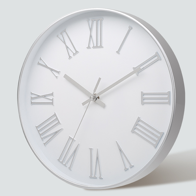 [12 pulgadas 30cm] Reloj de pared mudo moda creativa hogar sala de estar estéreo digital simple reloj al por mayor