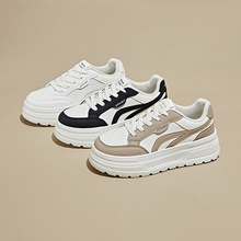 2025秋季小白鞋新款韩版ins女学生厚底增高运动板鞋休闲鞋HL513