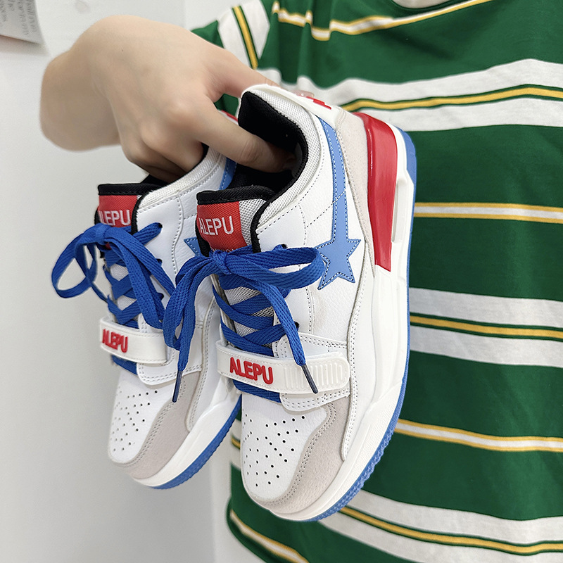 鞋子女ins美式復古撞色流星氣墊板鞋ulzzang港風百搭運動休閒鞋夏