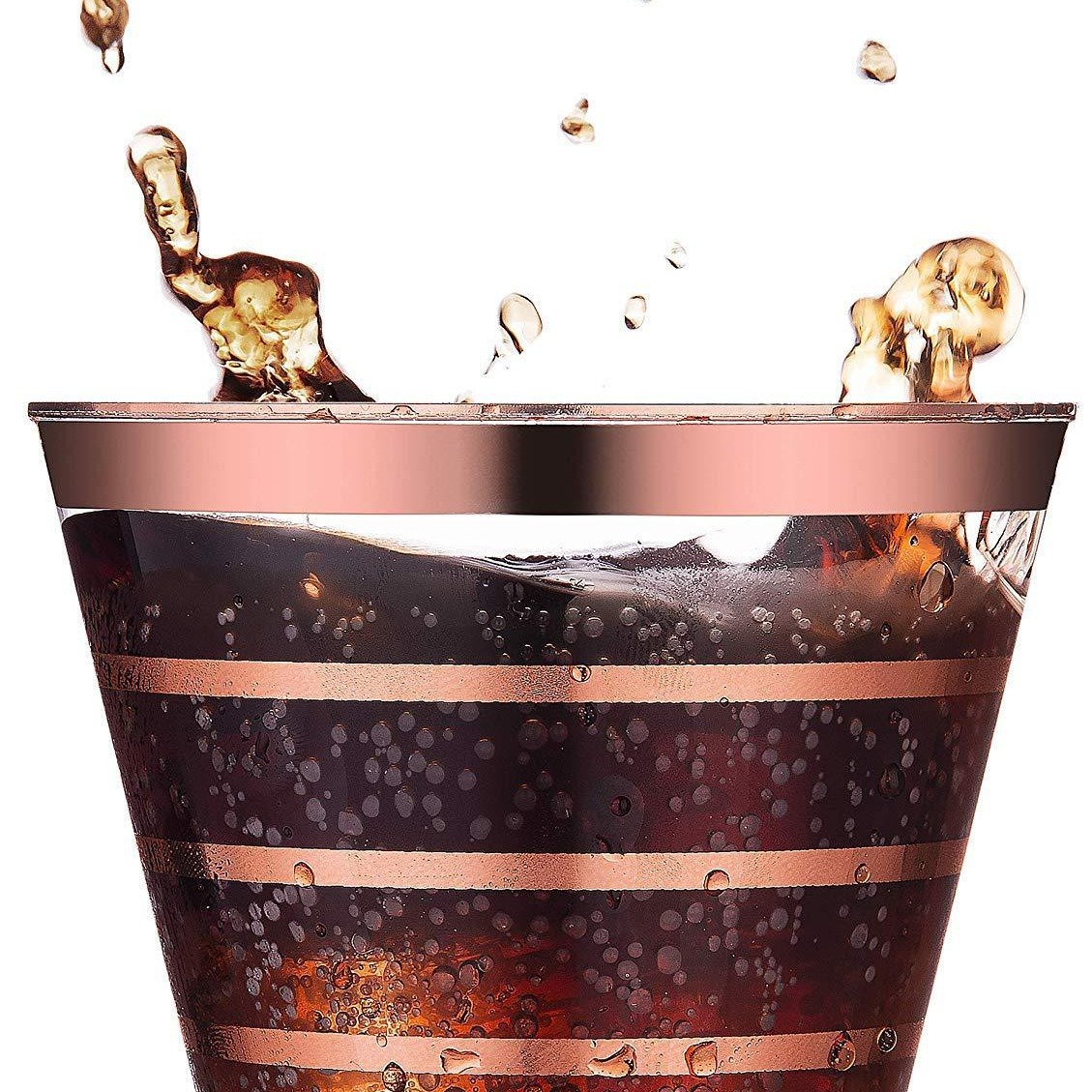 9oz cuatro borde rojo agua desechable taza postre taza mousse copa vino plata polvo whisky plástico taza de jugo