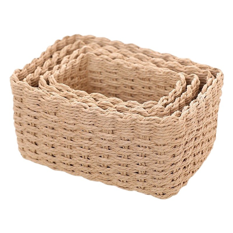Factory direct supply handmade woven dirty clothes basket simple multi-function storage basket household large storage basket wholesale