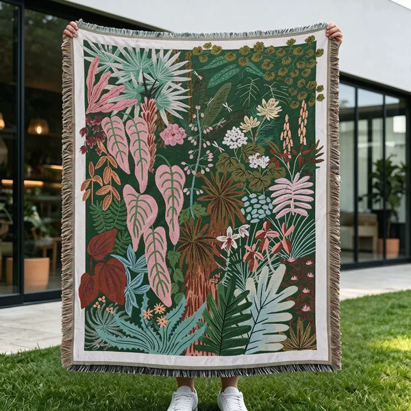 Vintage outdoor camping blanket, sofa cover, sofa cushion cover, atmospheric art decoration, tapestry, decorative wall hanging