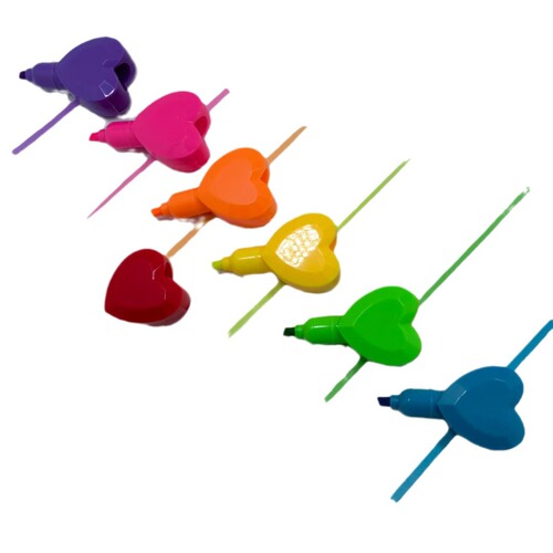 Changeable pen, pull-and-patch, grasp fruit color, Lunar New Year, festival, Valentine's Day, stack into a round-shaped set, integrated smiley face highlighter