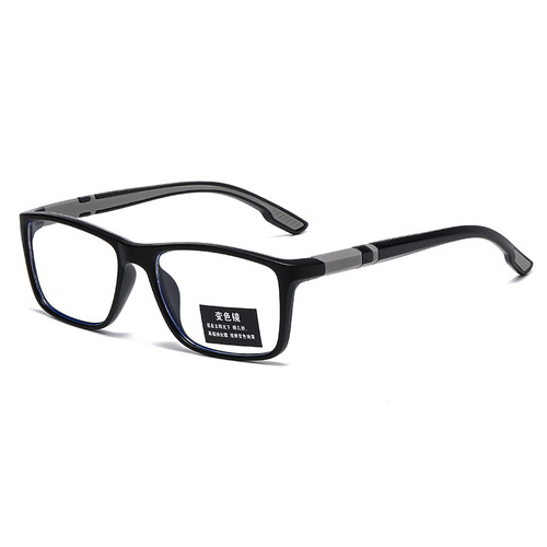 Ultra-light day and night dual-use myopia glasses, light-sensitive, colour-changing, anti-blue-light mirror, cross-border European and American riding, high-level myopia glasses