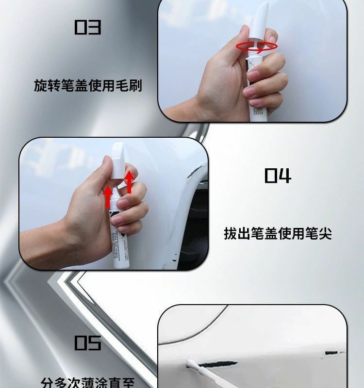 Honda Crv Touch-Up Pen Crystal White Scratch Wax Color Crystal Black Original Car Paint Scratch Repair Special Dot Paint Pen New