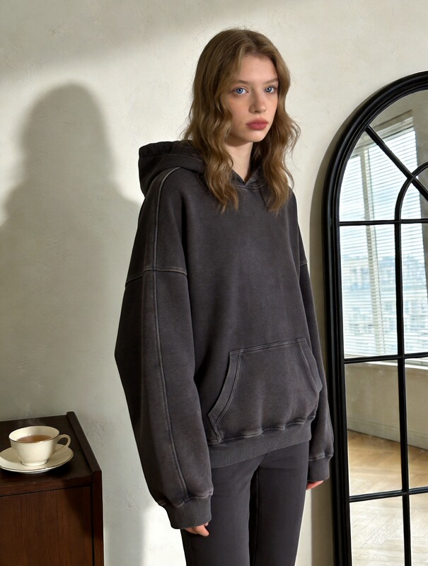 Oversized American-Style Washed Vintage National Trend Couple's Loose Cotton Sweatshirt, National Trend Style Oversized American-Style Washed Vintage National Trend Couple's Loose Cotton Sweatshirt, National Trend Style