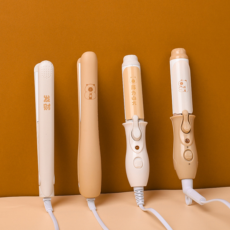 2025 New Kapibala Series Splint Curling Rod Student Women's Low Power Dormitory Straightener Curler