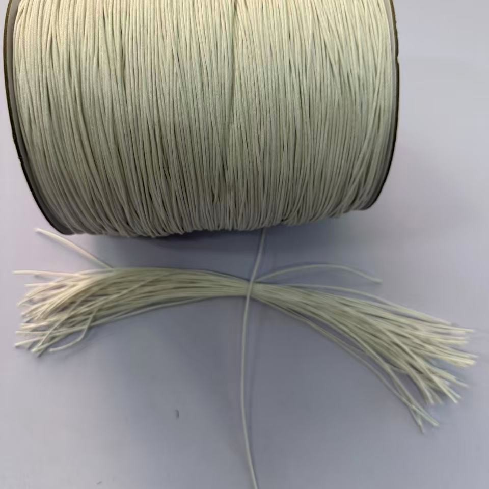 1mm半漂白色环保蜡绳 服装吊牌绳 礼盒包装挂绳手工DIY编织绳辅料