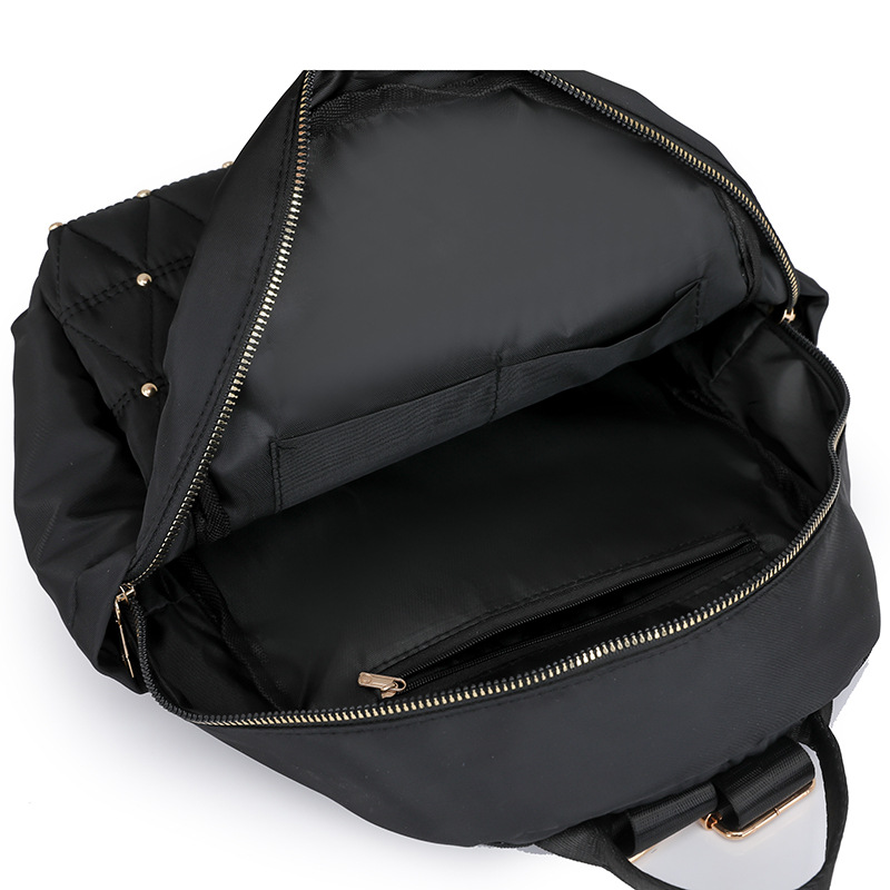 Mochila de Nailon para Mujer, Nueva Moda 2025, Mochila Acolchada para Mujer, Estilo Coreano, Versátil, Gran Capacidad, Mochila de Viaje