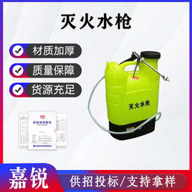 背负式电动水枪单人往复式救火水枪森林灭火喷雾水枪远射程水