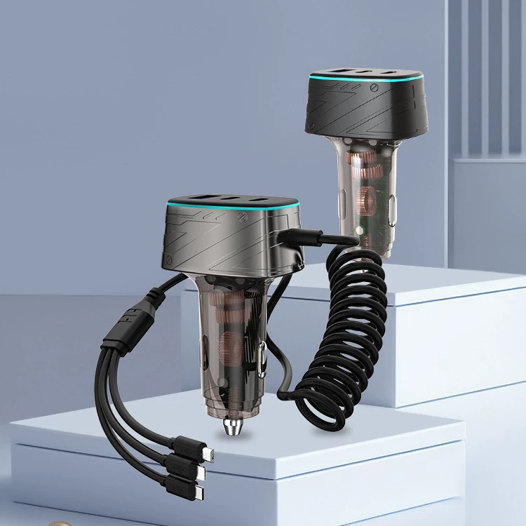 Новый 100W высокая мощность автомобильное зарядное устройство PD QC3.0 полностью совместимый двойной USB многофункциональный прикуриватель автомобиля