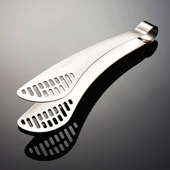 Ain 304 stainless steel self-service food tongs with sandblasted finish, sandwich clips, steak tongs, self-service barbecue restaurant tools