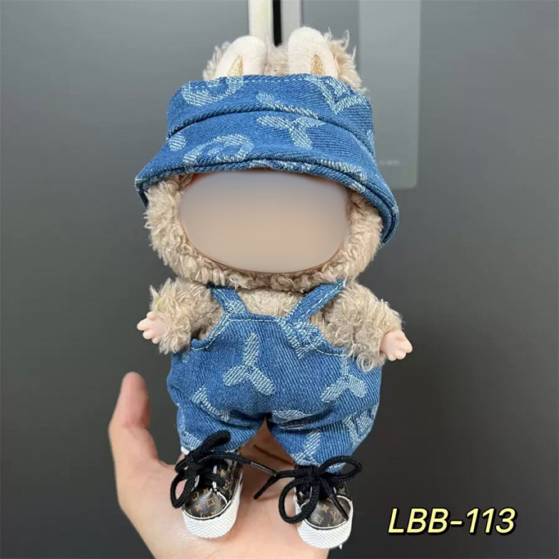 仅衣服适用于17cm拉布布搪胶娃娃毛绒公仔等可穿衣服换装着替套装|undefined