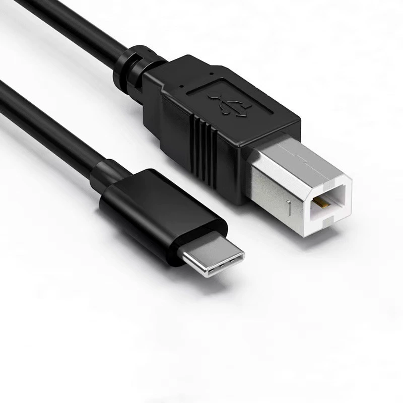 Медный кабель 2.0 Type-C для принтера, дата-кабель с разъёмом Type-C, квадратный порт для принтера, мобильный телефон