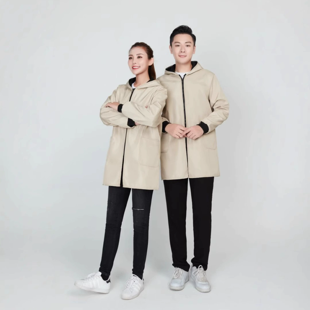 Зимнее бархатное утолщение мужское и женское пальто длинная рабочая одежда платье для страхования труда