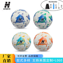 源头厂家足球成人训练比赛5号用球涂鸦三角纹耐磨学生足球批发男