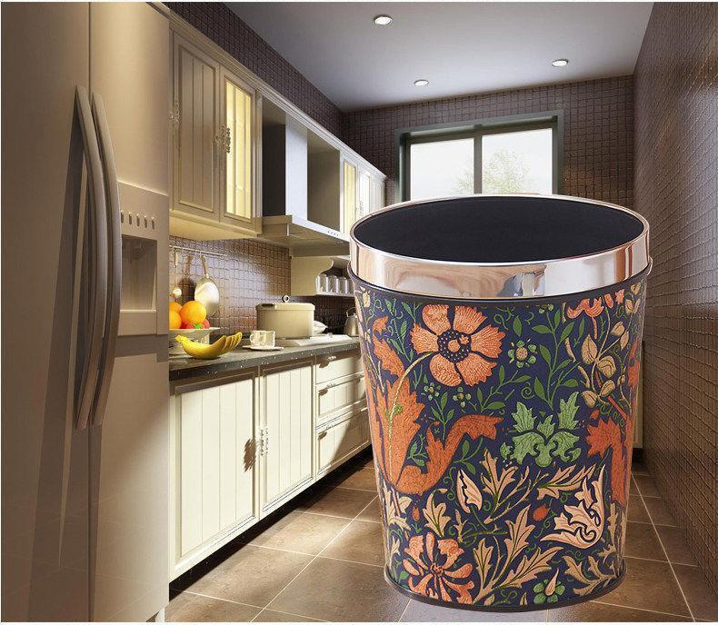 大号带压圈办公室纸篓