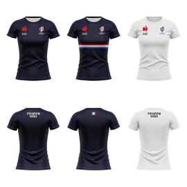 NRL橄榄球衣2023世界杯东道主法国短袖上衣女运动衫跨境供应一件