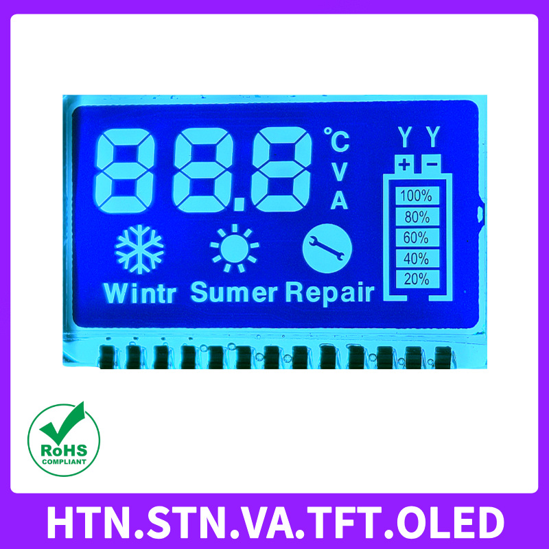 充电器保护板电池电量显示蓝底白字液晶显示屏