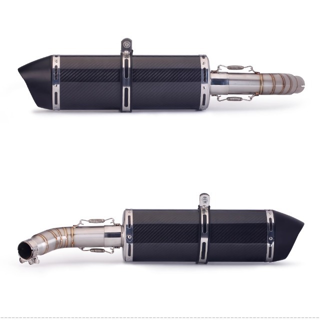 Special non-destructive installation for motorcycle modified sv650 stainless steel middle exhaust pipe tail muffler