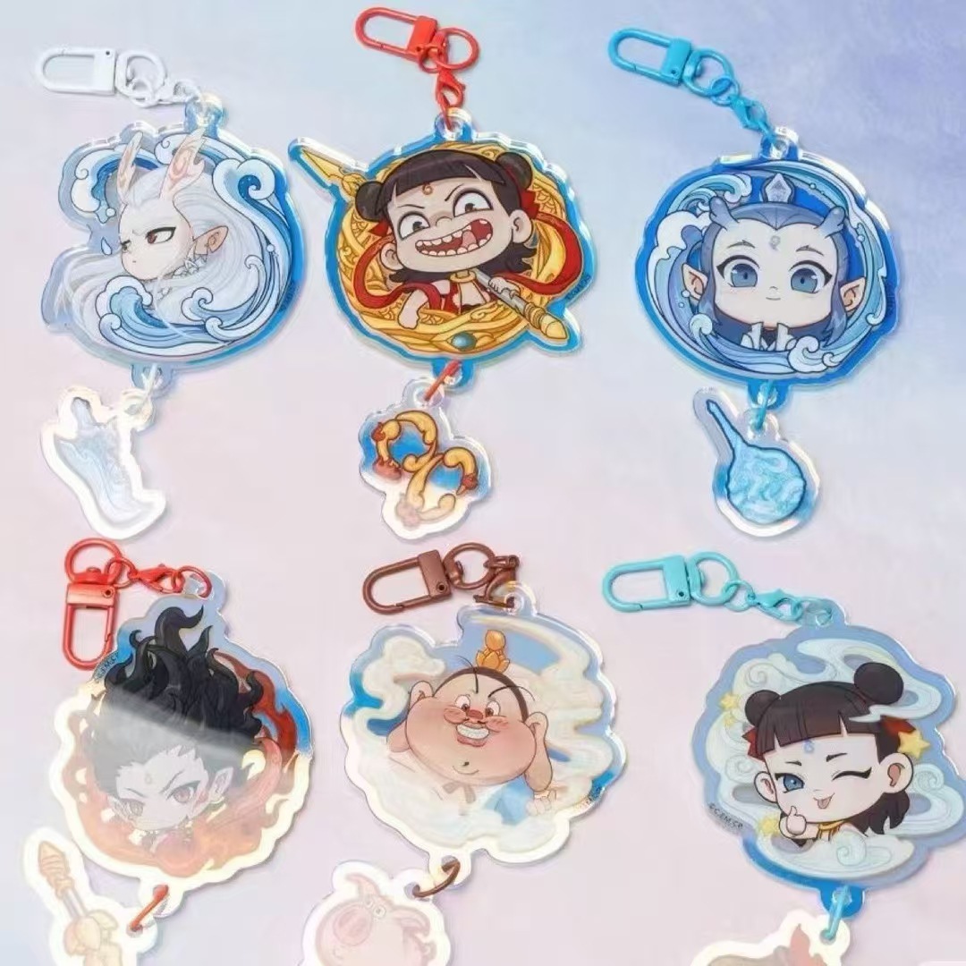 Ningxia Zhengyu playa Zhengyu animado acrílico regalo bolso colgante perímetro bolso mochila decoración de moda