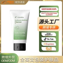 鱼腥草氨基酸洁面乳跨境外贸护肤品OEM/ODM定制舒缓净澈温和清洁