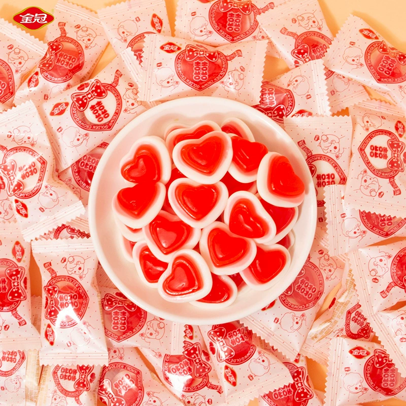 Золотая корона свадебная конфета сердцевидная помадка независимая сумка с высокой стоимостью закуски свадебные конфеты оптом