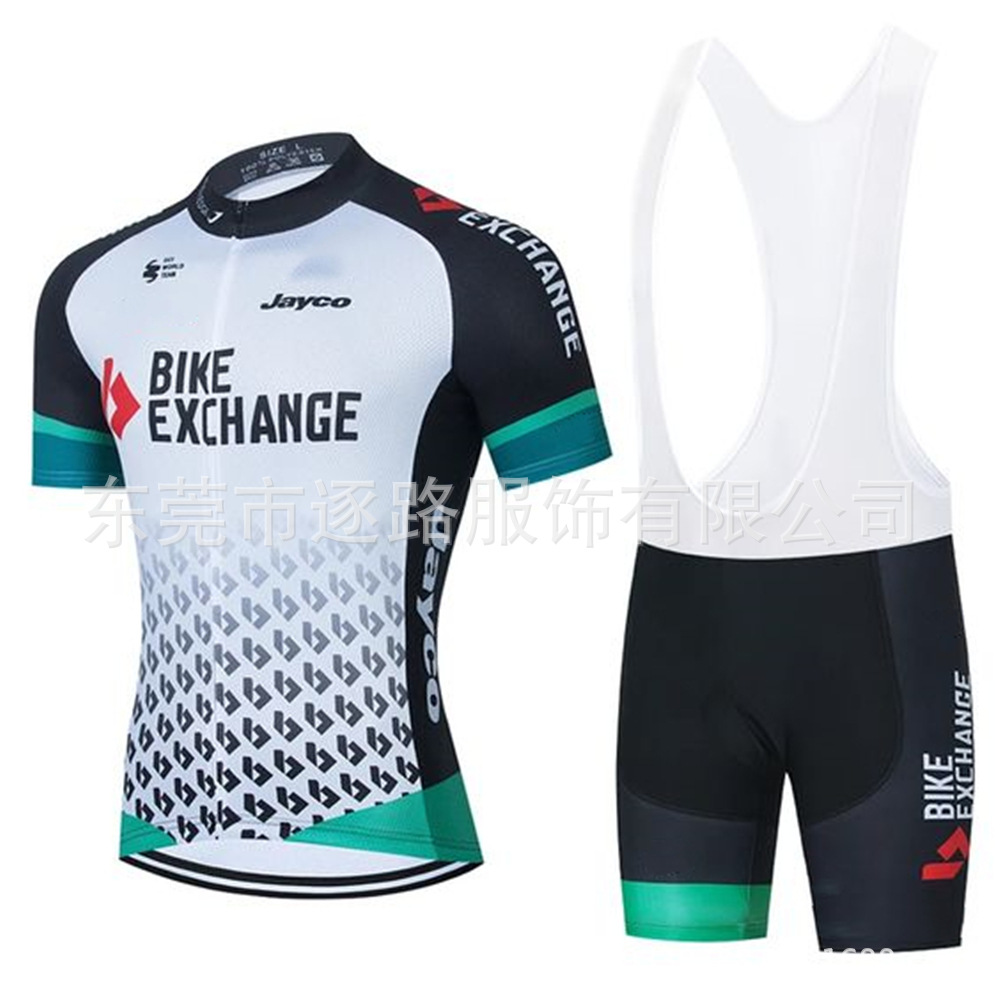 BIKE exchange Breathable Short Sleeve Top Strap Shorts suit Cycling Wear Bicycle Sportswear
