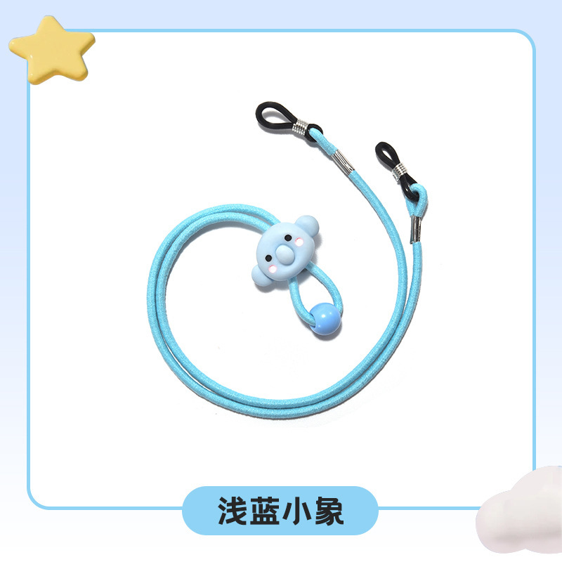 子供用メガネロープ、滑り止めストラップ、強力な固定ストラップ、スポーツ落下防止耳フック、脚とフットカバー、伸縮式アイロープ|undefined
