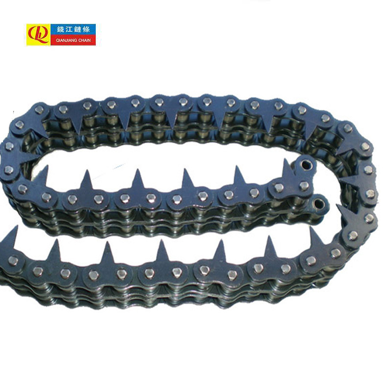 供应08B-2单侧30度尖齿传动链条 锯齿形输送链条 不锈钢锯齿链条