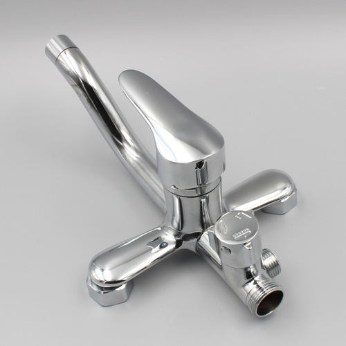 Shower faucet, bathroom concealed three-position bathtub Donald Duck faucet, hot and cold faucet mixer